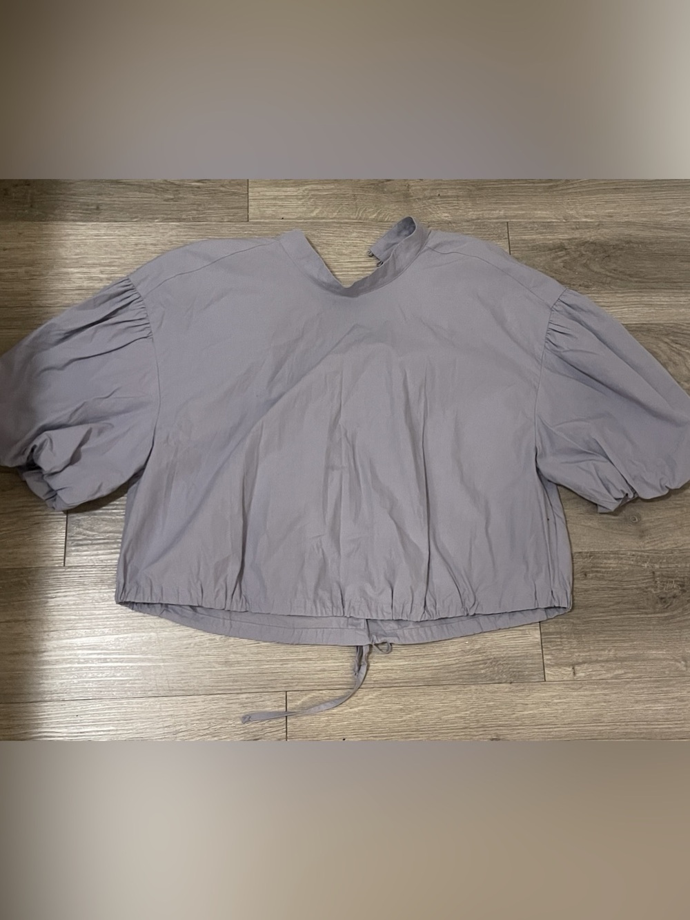Anthropologie Puff Sleeve Blouse in Purple/lilac Size large Like New